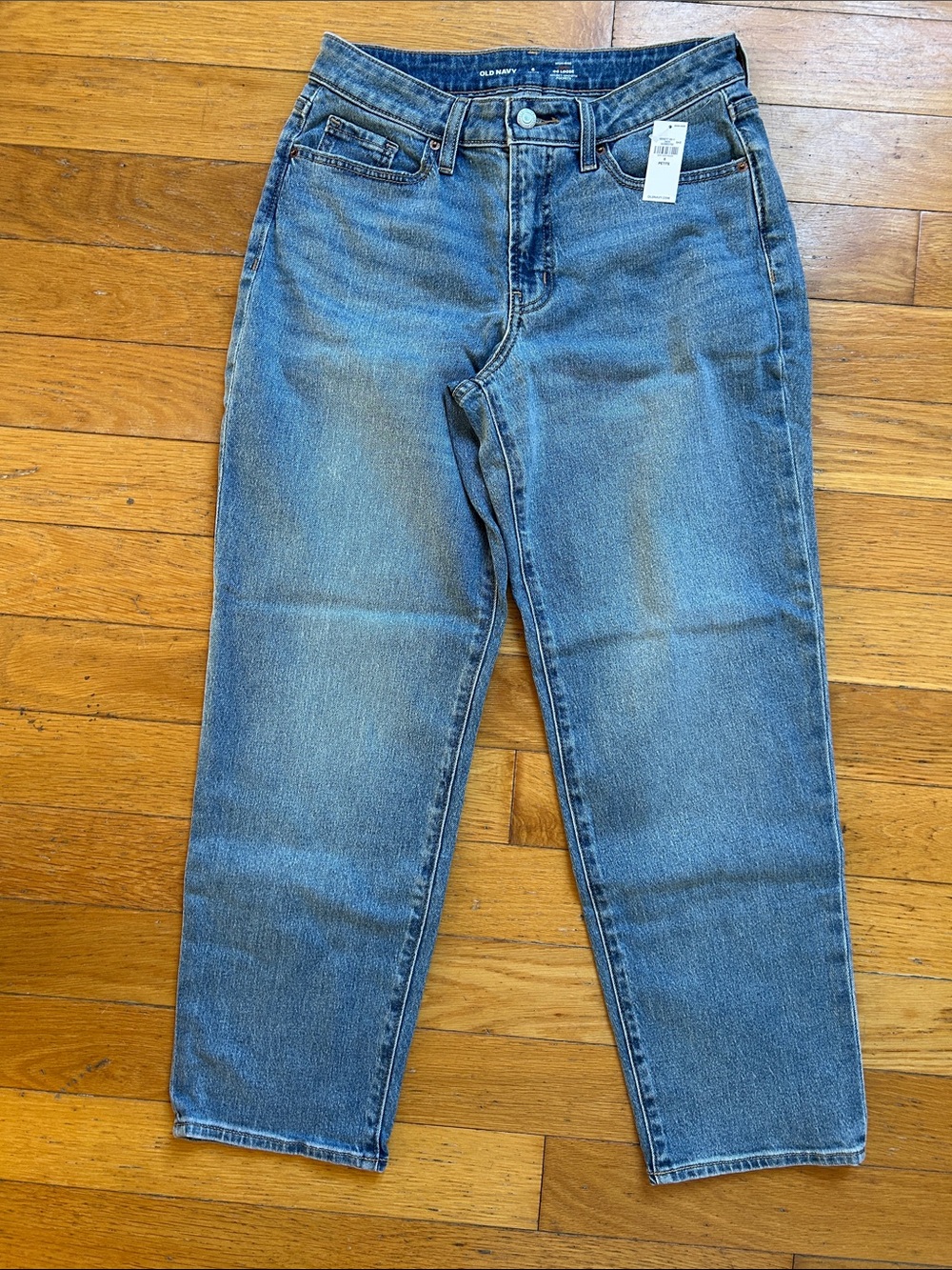 Old Navy Women’s 6 PETITE High-Waisted OG Loose Jeans NWT